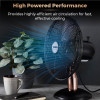 Tower Cavaletto 12 Inch Metal Desk Fan Rose Gold and Black