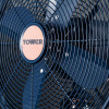 Tower Cavaletto 12 Inch Metal Desk Fan Rose Gold and Mid Night Blue