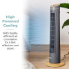 Tower Scandi 29 Inch Tower Fan with 2 Hour Timer Grey