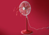 Swan Retro 16 Inch Stand Fan - Red