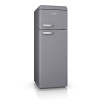Swan Retro Top Mounted Fridge Freezer, Grey - Energy Rating: F