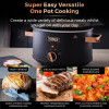 Tower Cavaletto 3.5L S/S Slow Cooker Black Rose Gold