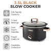 Tower Cavaletto 3.5L S/S Slow Cooker Black Rose Gold