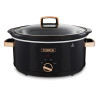 Tower Rose Gold 6.5L Slow Cooker Black and Rose Gold