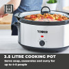 Tower 3.5L Slow Cooker Stainless Steel