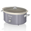 Swan 6.5L Slow Cooker Retro - Grey