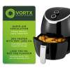 Tower Vortx 4L Manual Air Fryer Black