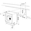 Indesit BIWDIL75125UKN 5kg Integrated Washer Dryer 1200rpm White A+++