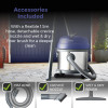 Tower TDW10 15L Stainless Steel Wet and Dry Vacuum in Washington Blue