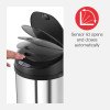 Morphy Richards Chroma 50L Round Sensor Bin Stainless Steel