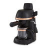 Tower Cavaletto 800W 4 Cup Espresso Machine Black and Rose Gold