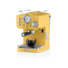 Swan Retro Espresso Coffee Machine - Yellow