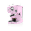 Swan Retro Espresso Coffee Machine - Pink