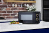 Tower Rose Gold 700W 17L Manual Microwave Black