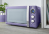 Swan 800W Retro Digital Microwave - Purple