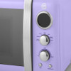 Swan 800W Retro Digital Microwave - Purple
