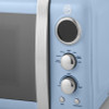 Swan 800W Retro Digital Microwave - Blue