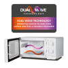 Tower 14 Litre Manual Control Microwave Oven White