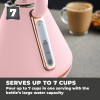 Tower Cavaletto 3KW 1.7L Pyramid Kettle Marshmallow Pink and Rose Gold