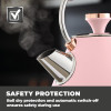 Tower Cavaletto 3KW 1.7L Pyramid Kettle Marshmallow Pink and Rose Gold