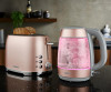 Tower Glitz 3KW 1.7L Glass Kettle Blush Pink