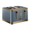Russell Hobbs Inspire Brass 4 Slice Toaster - Grey