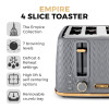 Tower Empire 4 Slice Toaster Grey
