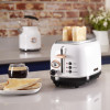 Tower Bottega 2 Slice Stainless Steel Toaster White