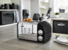 Swan 4 Slice Retro Toaster - Black