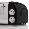 Swan 4 Slice Retro Toaster - Black