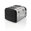 Swan 4 Slice Retro Toaster - Black
