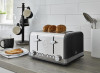 Swan 4 Slice Retro Toaster - Black