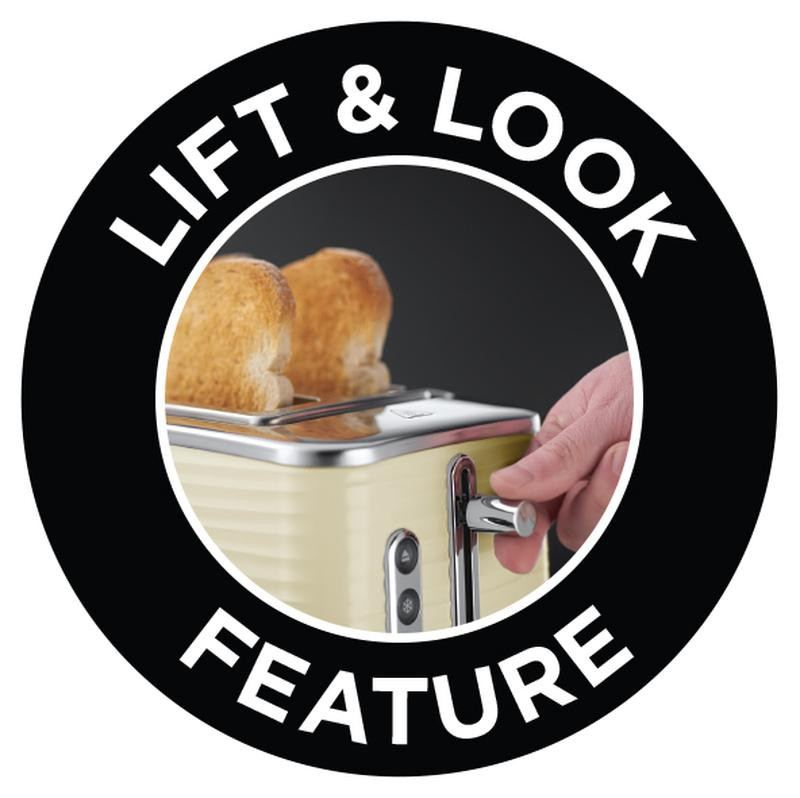 Russell Hobbs Inspire Toaster 2 Slice Cream 1800W Mega Appliances