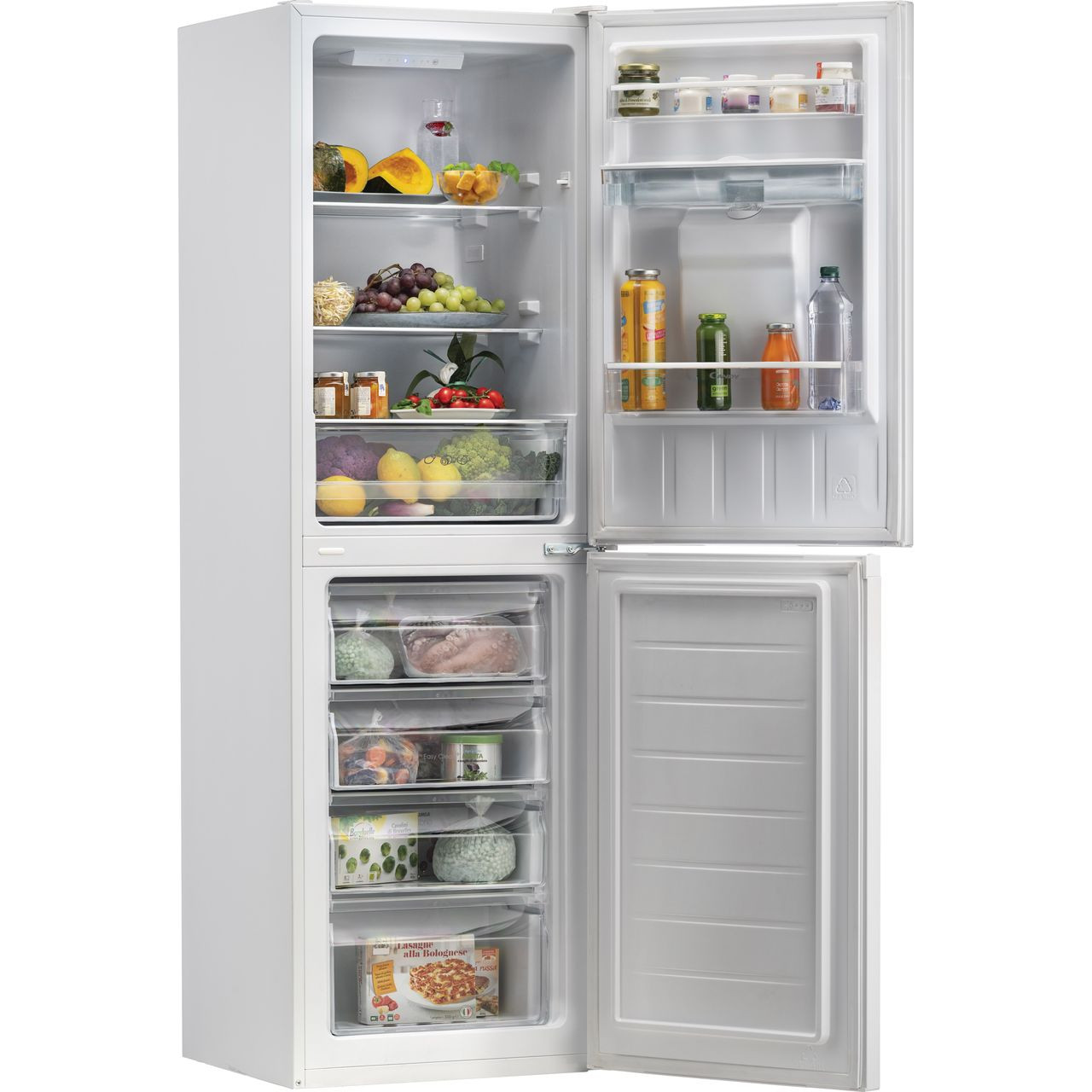 Candy CMCL1572WWDKN Non Plumbed Water Dispenser Fridge Freezer Mega Appliances