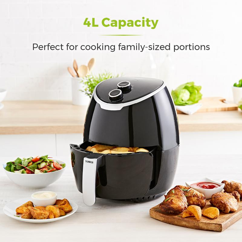 Tower Vortx 4L Manual Air Fryer Black Mega Appliances