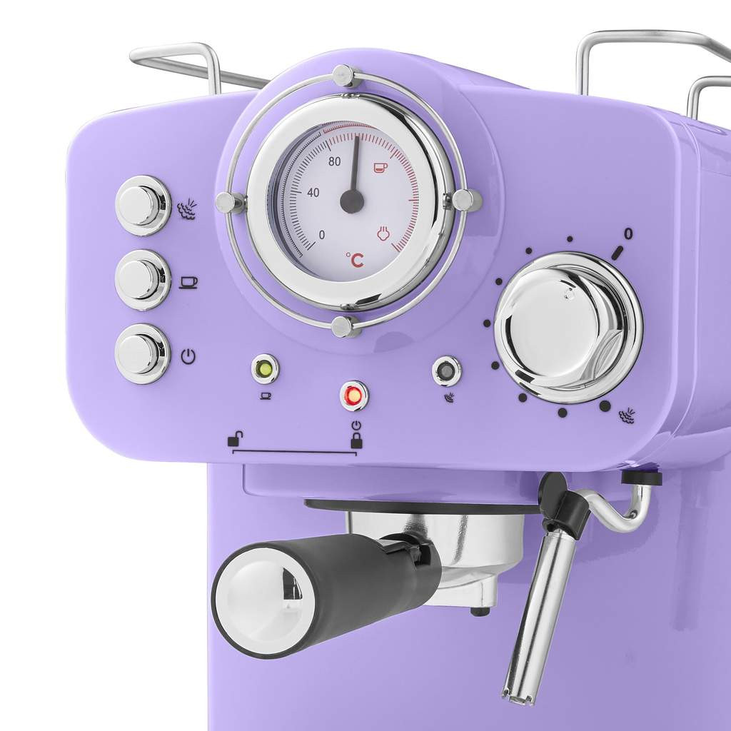 Swan Retro Espresso Coffee Machine Purple Mega Appliances