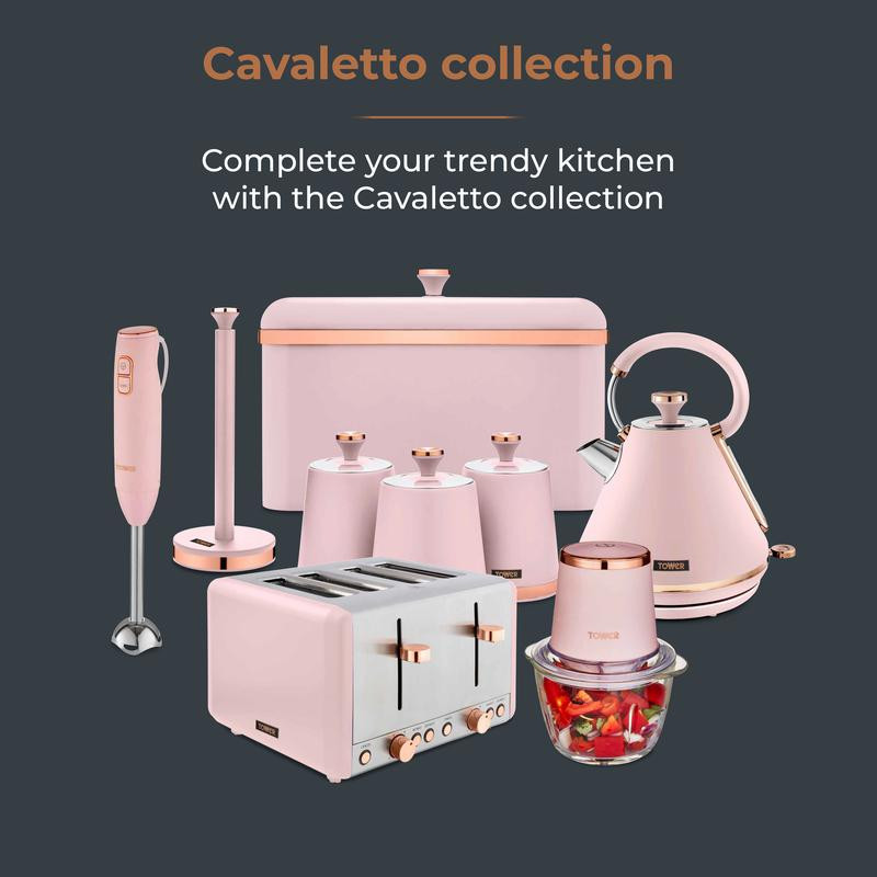 Tower Cavaletto Rose Pink Kettle And Toaster Pink Kettle Tower