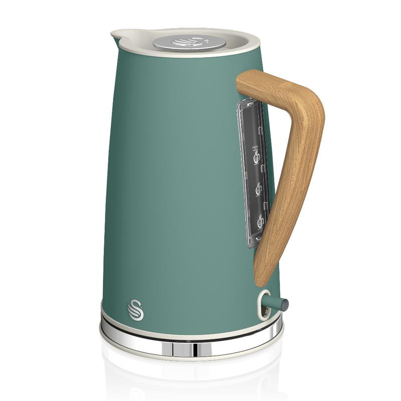 Swan 1.7L Nordic Style Cordless Kettle, Green Mega Appliances