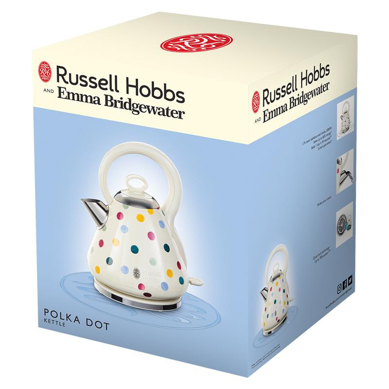 Russell Hobbs Polka Dot Kettle Mega Appliances