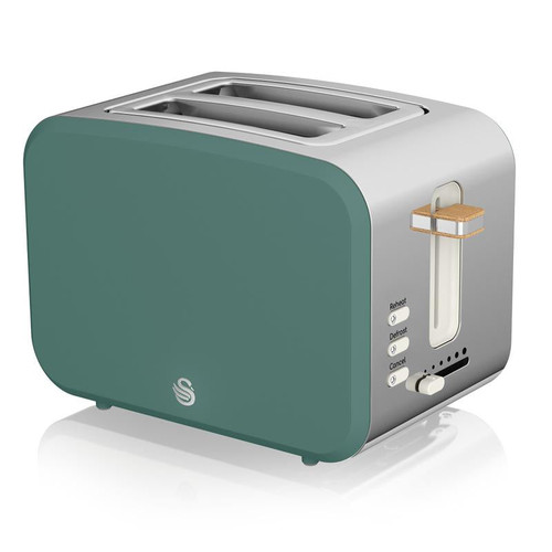 Swan 2 Slice Nordic Style Toaster - Green