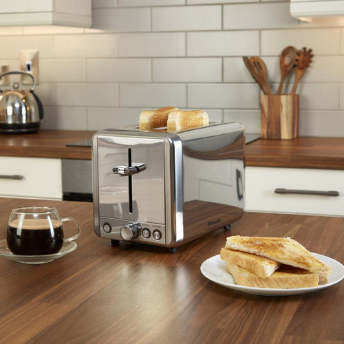 Swan 2 Slice Polished Stainless Steel Toaster