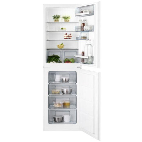 AEG SCB718F3LS Built In 50/50 Low Frost Fridge Freezer, White - Energy Rating: F