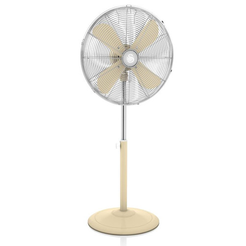 Swan Retro 16 Inch Stand Fan - Cream