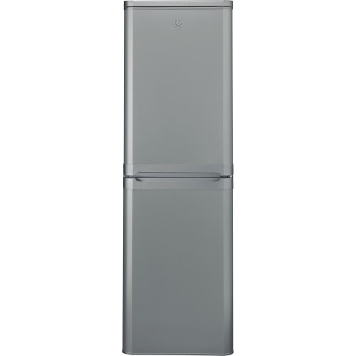 Indesit IBD 5517 S UK 1 Freestanding Fridge Freezer, Silver - Energy Class: F