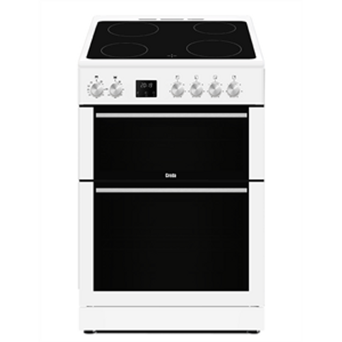 Creda C60CDOW 60cm Freestanding Ceramic Double Oven Cooker White