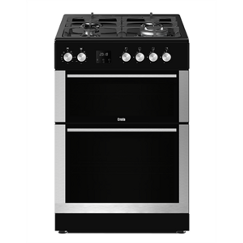 Creda C60DFDOX 60cm Freestanding Dual Fuel Double Oven Cooker Stainless Steel