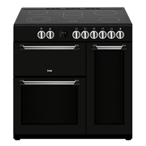 Creda C90RCCCBL 90cm 3 Cavity Ceramic Range Cooker Black