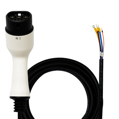 EV Mode 3 Tethered Car Charging Cable Type 2 - 7.5m