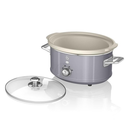 Swan 3.5L Slow Cooker - Retro Grey