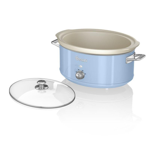 Swan 6.5L Slow Cooker Retro - Blue